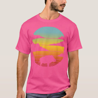 Wild Boar Retro Vintage 60s 70s Men Women Gift Hog T-Shirt
