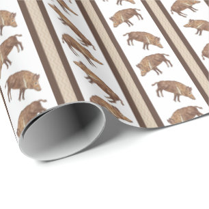 Wild Boar Stripe Wrapping Paper