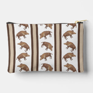 Wild Boar Stripe Zipper Pouch