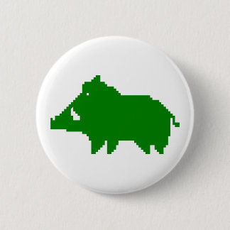 - Wild boar swipes in a HEAT IN ADVANCE 6 Cm Round Badge
