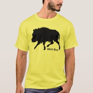 Wild Boar T-Shirt From Antique German Engraving