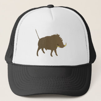 wild boar trucker hat
