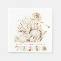 Wild Boho Protea Pampas Grass Floral Bridal Shower