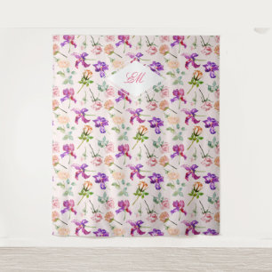 Wild Botanical Maximalism Photocall Dropback Tapestry