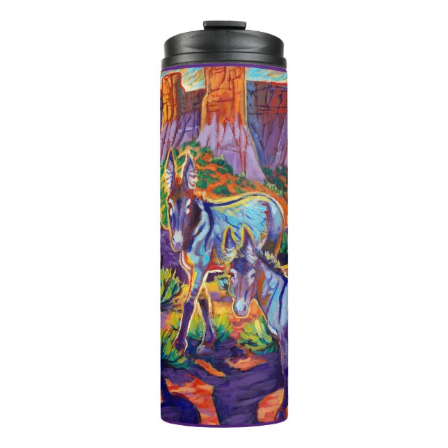 Wild Bray burro donkey mustang desert tumbler (Front)