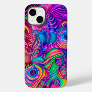 Wild bright funky trippy artsy fun cool creative  Case-Mate iPhone 14 case