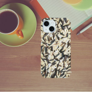 Wild, Brown, and White Rice iPhone 15 Case