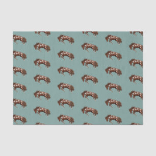 Wild bucking rodeo stallion  tissue paper