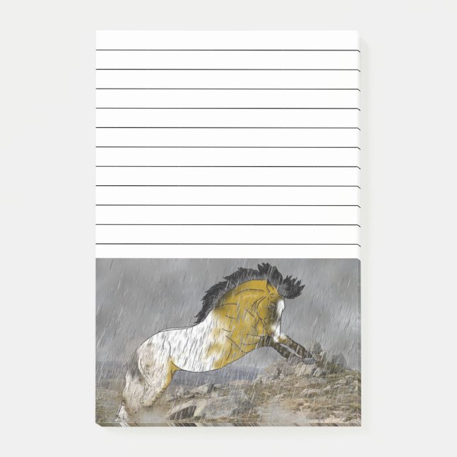 Wild Buckskin Appaloosa Horse Post-it Notes (Front)