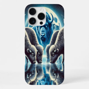 Wild Buffaloes Gather Beneath Cosmic Starscape iPhone 16 Pro Max Case