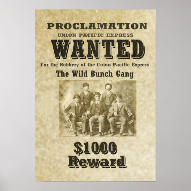 WILD BUNCH GANG Poster- Custom Sizes Poster (Front)