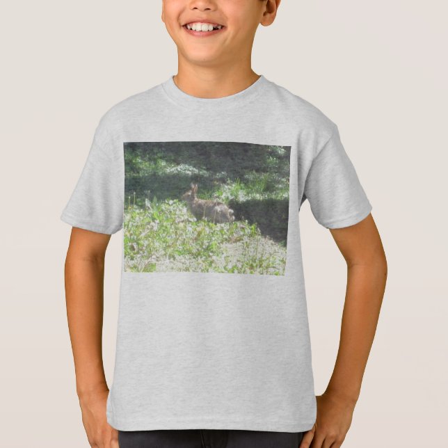 Wild Bunny Kids Basic T-Shirt (Front)
