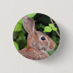 Wild Bunny Rabbit 3 Cm Round Badge