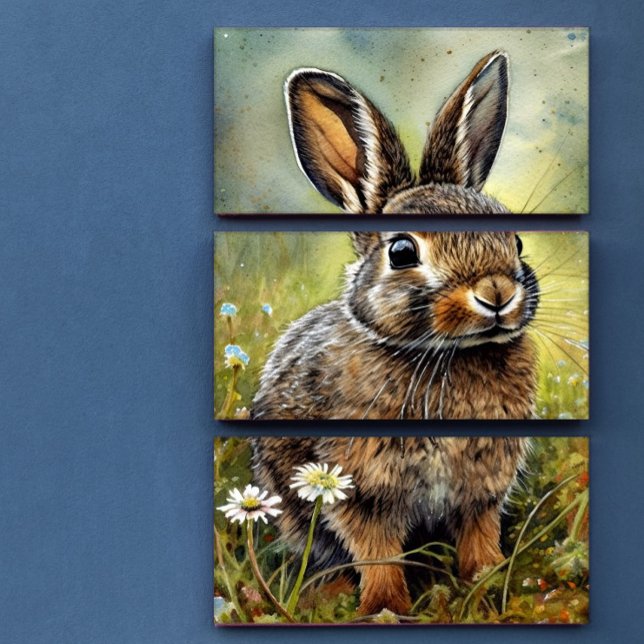 Wild Bunny Smelling the Daisies Decoupage Tissue Paper (Creator Uploaded)