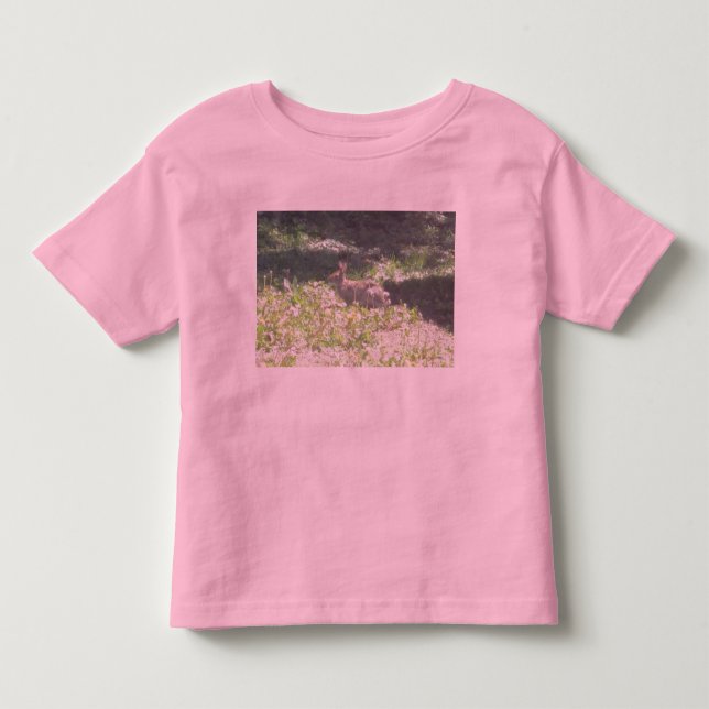 Wild Bunny Toddlers Ringer T-Shirt (Front)