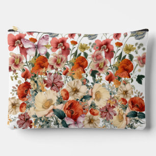 Wild Butterfly Flower Garden  Accessory Pouch