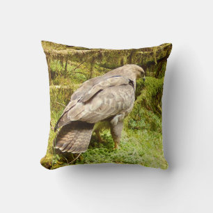 Wild Buzzard Ground Feeding Countryside Art Cushion