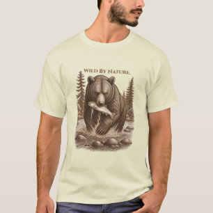 Wild By Nature Bear Forest Graphic Tee