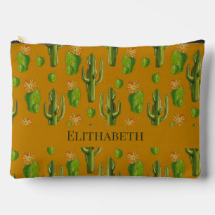 Wild Cactus Pattern Accessory Pouch