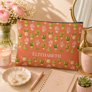 Wild Cactus Pattern Accessory Pouch