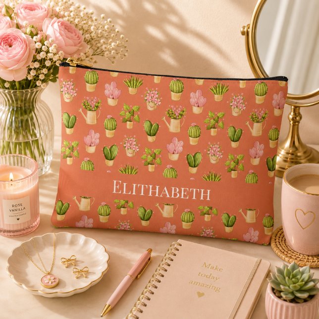 Wild Cactus Pattern Accessory Pouch (Creator Uploaded)