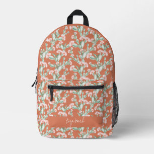 Wild Cactus Pattern Printed Backpack