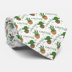 Wild Cactus Pattern Tie