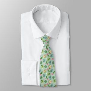 Wild Cactus Pattern Tie