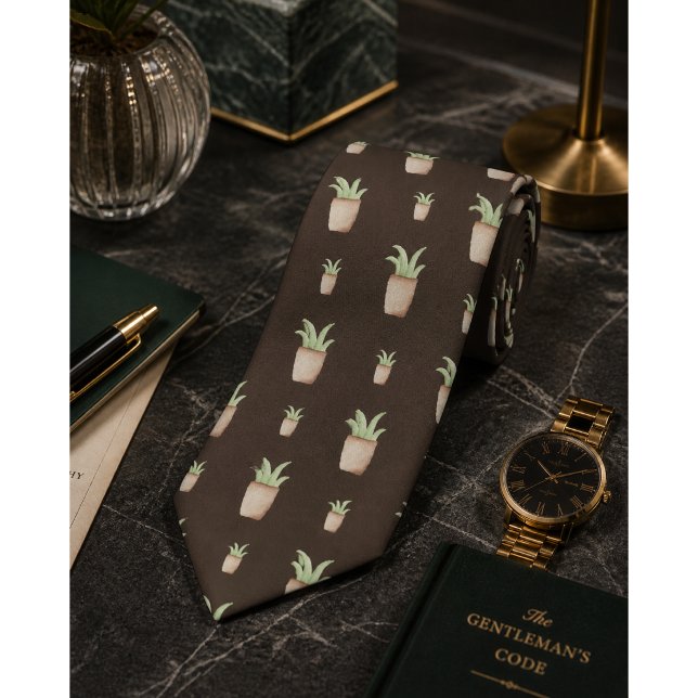 Wild Cactus Pattern Tie (Creator Uploaded)