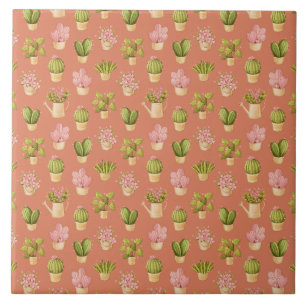 Wild Cactus Pattern Tile