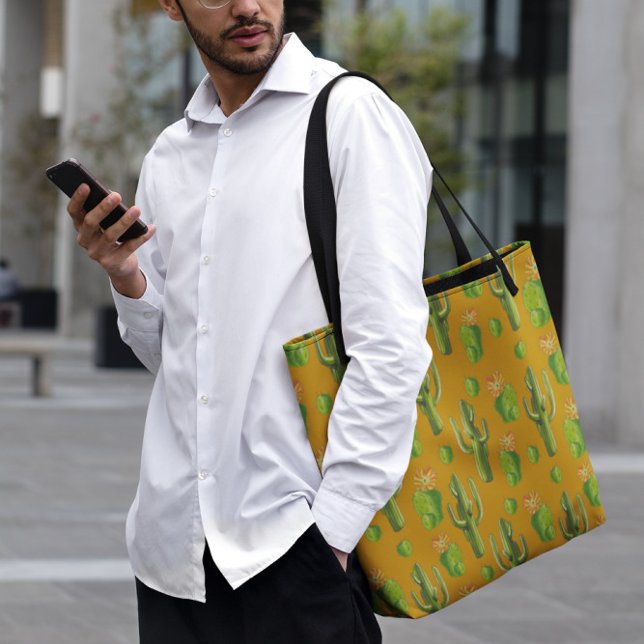Wild Cactus Pattern Tote Bag (Creator Uploaded)