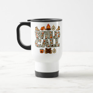 Wild Camp Camping Hiking Outdoor Adventure Travel Mug