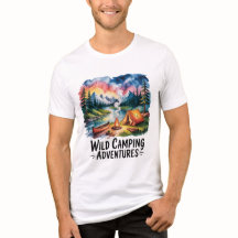 Wild Camping Adventures Watercolor Design