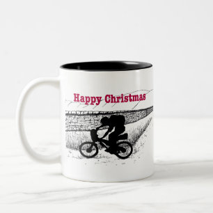 Wild camping with me Fat Bike out for a Bivvy Two-Tone Coffee Mug