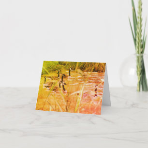 Wild Canada Geese Nature Blank Note Card