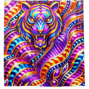 Wild Cat Art Shower Curtain