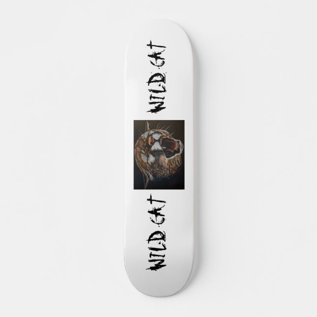 "WILD CAT" Awesome Skateboard! Skateboard (Front)