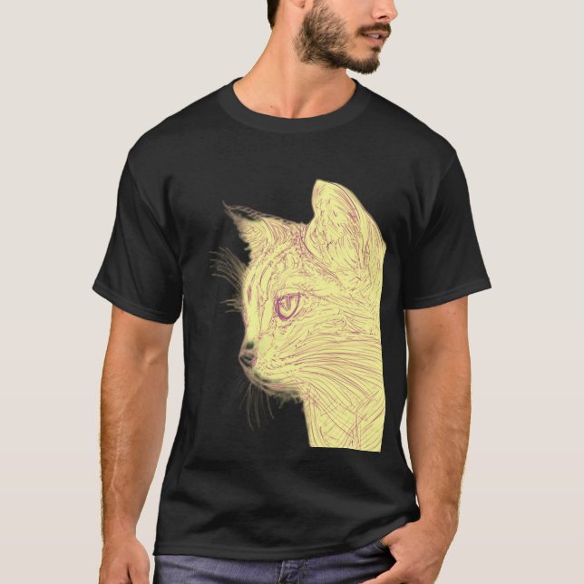 Wild Cat Black T-Shirt (Front)