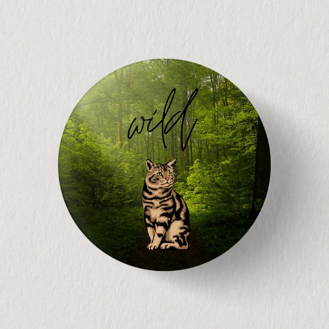 wild cat button (Front)