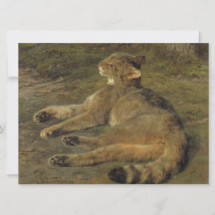 Wild Cat (by Rosa Bonheur) Card