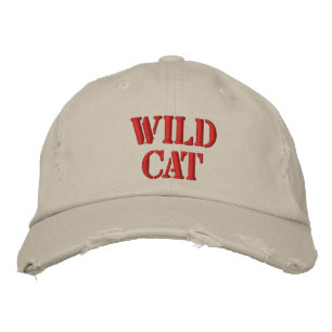 WILD CAT EMBROIDERED HAT