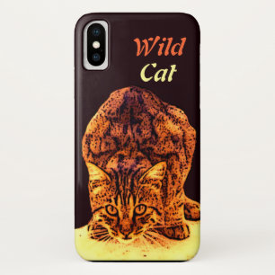 WILD CAT KITTEN iPhone X CASE
