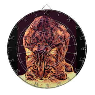 WILD CAT KITTEN DARTBOARD