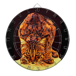 WILD CAT KITTEN DARTBOARD