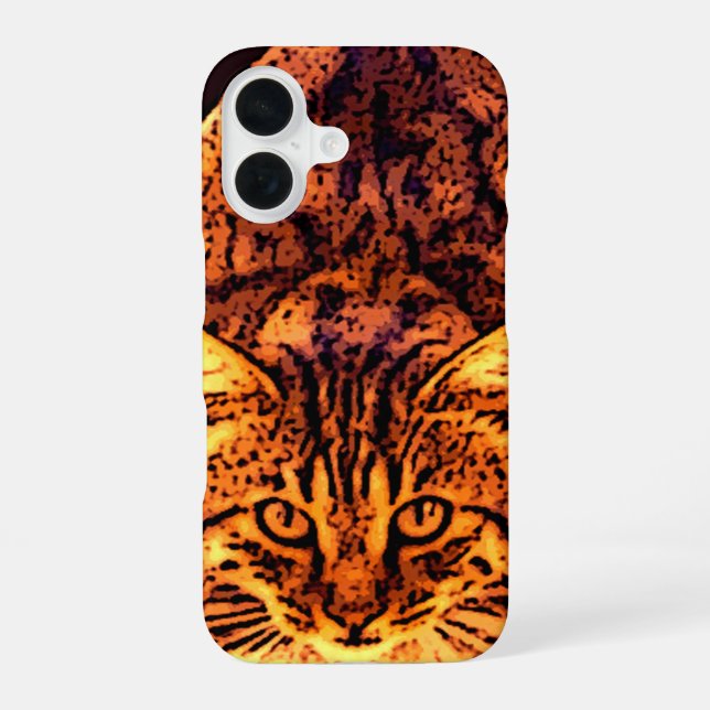 WILD CAT KITTEN iPhone 16 CASE (Back)