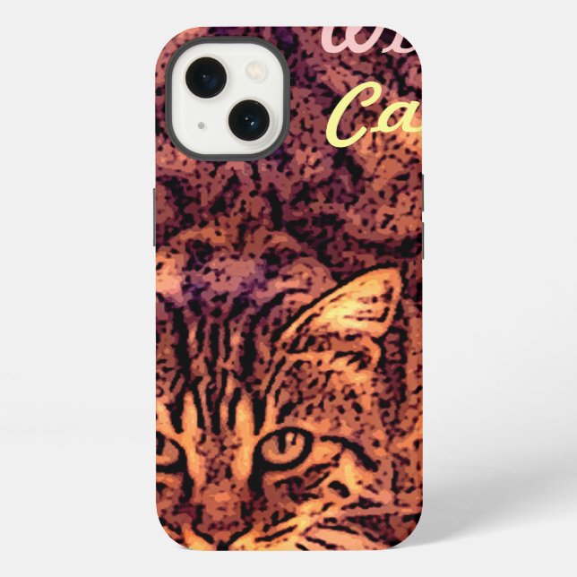 WILD CAT KITTEN iPhone CASE (Back)