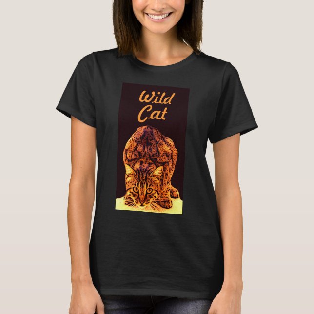 WILD CAT KITTEN T-Shirt (Front)