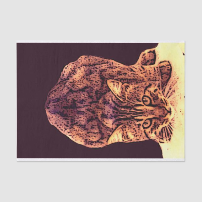 WILD CAT KITTEN TISSUE PAPER (Front)