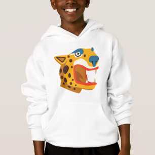 Wild Cat- Mayan- Inspired style Hooded Sweatshirt