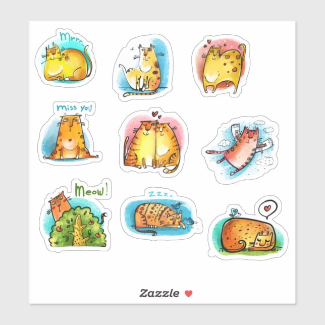 Wild Cat Sticker Series #1 (Sheet)